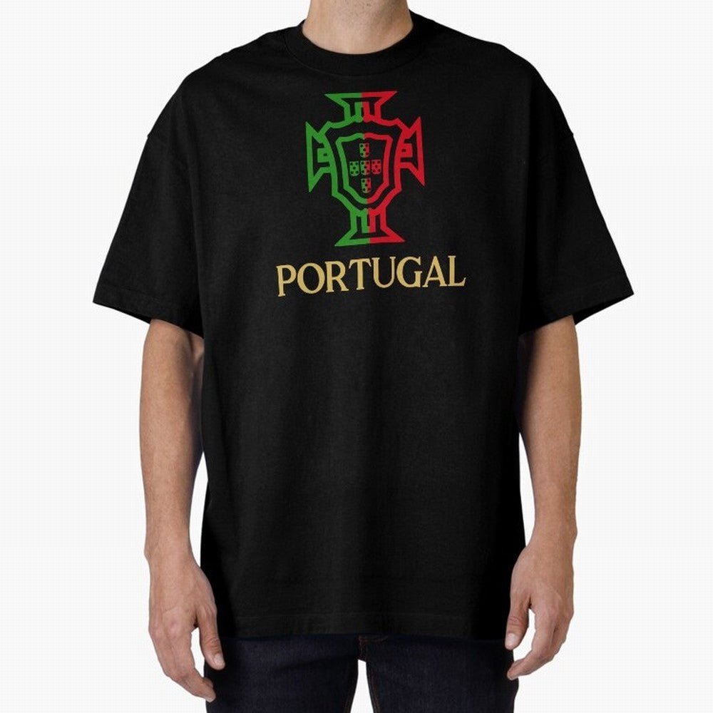 Portugal Tuga Gold Oversized T-Shirt Bring Match Day Fire to Match Day Hype around FIFA World Cup 2026 USA Canada Mexico, Cristiano Ronaldo, France and Portugal, Football Festival Excitement, Trophy Ambitions, Country Rivalries and Star Player