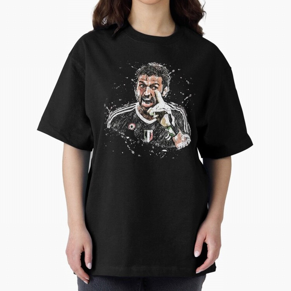 Buffon_Gianluigi Buffon Oversized T-Shirt Stand with FIFA World Cup 2026 USA Canada Mexico Centered on Haaland and Mbappe, Netherlands Energy, Goal Celebration Energy, Supporter Heritage, Football Icons and Worldwide Tournament Joy; Perfect for