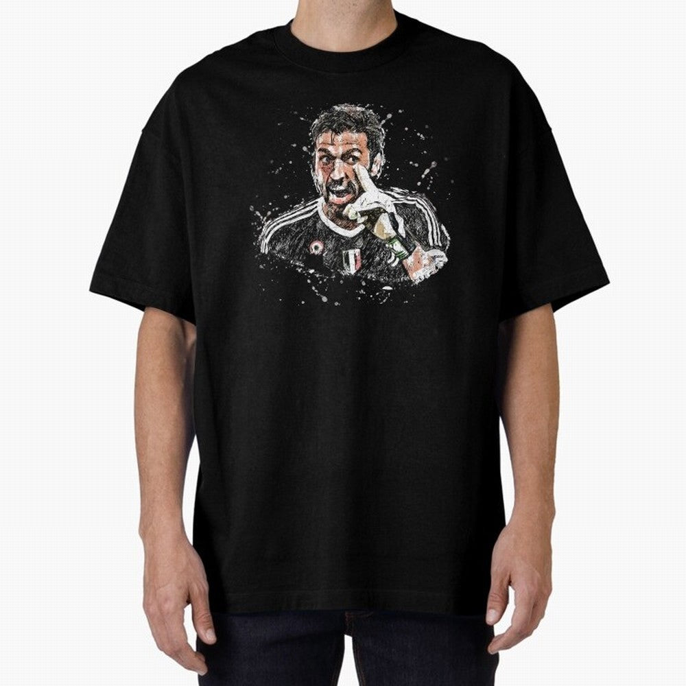 Buffon_Gianluigi Buffon Oversized T-Shirt Stand with FIFA World Cup 2026 USA Canada Mexico Centered on Haaland and Mbappe, Netherlands Energy, Goal Celebration Energy, Supporter Heritage, Football Icons and Worldwide Tournament Joy; Perfect for