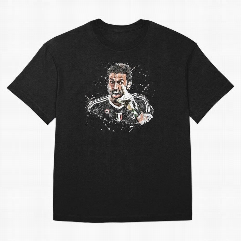 Buffon_Gianluigi Buffon Oversized T-Shirt Stand with FIFA World Cup 2026 USA Canada Mexico Centered on Haaland and Mbappe, Netherlands Energy, Goal Celebration Energy, Supporter Heritage, Football Icons and Worldwide Tournament Joy; Perfect for