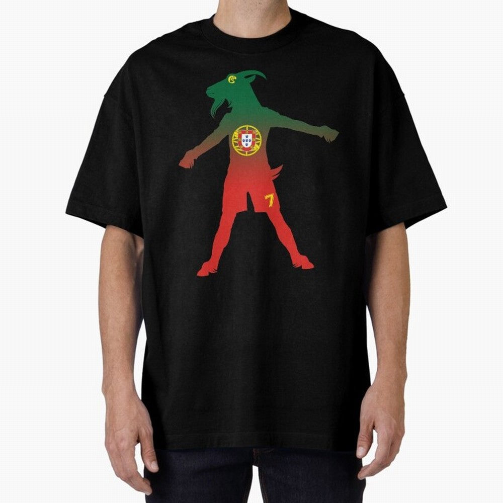 Cristiano Ronaldo GOAT Oversized T-Shirt Treasure FIFA World Cup 2026 Inspired by Haaland, Argentina, France and Brazil Energy, Stadium Chants, National Pride, Trophy Dreams and Unforgettable Football Memories; Great for Supporters Who Love