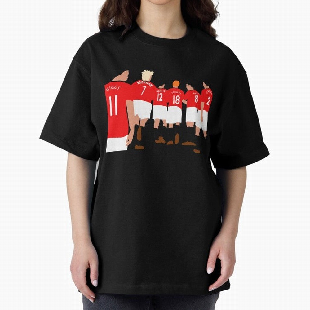 Class of 92 - Manchester United Legends Oversized T-Shirt Stand with FIFA World Cup 2026 Group Stage Made for Messi, Neymar and Mbappe, France Energy, Classic Soccer Heritage, Championship Pressure, Fan Loyalty and International Pride; Ideal for