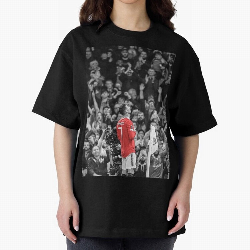 Cristiano Ronaldo Manchester United Oversized T-Shirt Discover FIFA World Cup 2026 USA Canada Mexico Inspired by CR7 and Messi, England Energy, Stadium Memories, Football Loyalty, International Chants and Championship Tradition; Created for Match