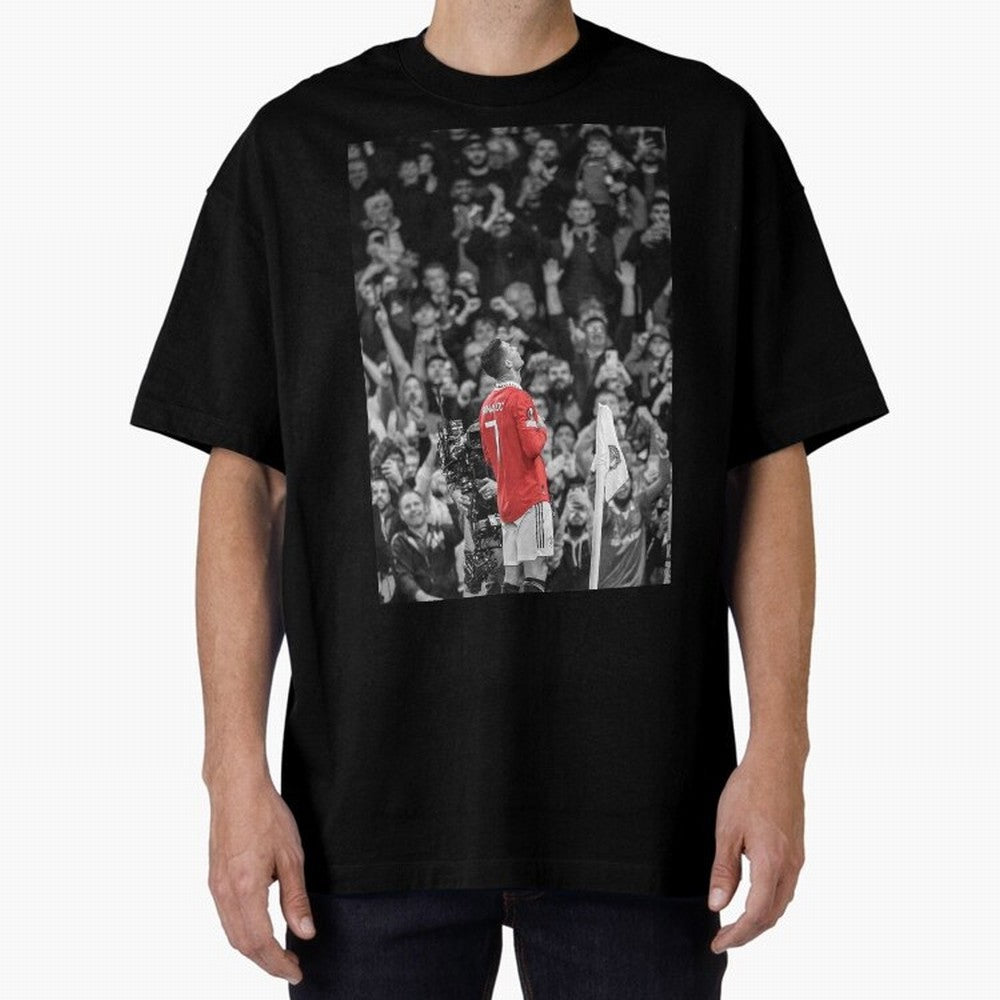 Cristiano Ronaldo Manchester United Oversized T-Shirt Discover FIFA World Cup 2026 USA Canada Mexico Inspired by CR7 and Messi, England Energy, Stadium Memories, Football Loyalty, International Chants and Championship Tradition; Created for Match