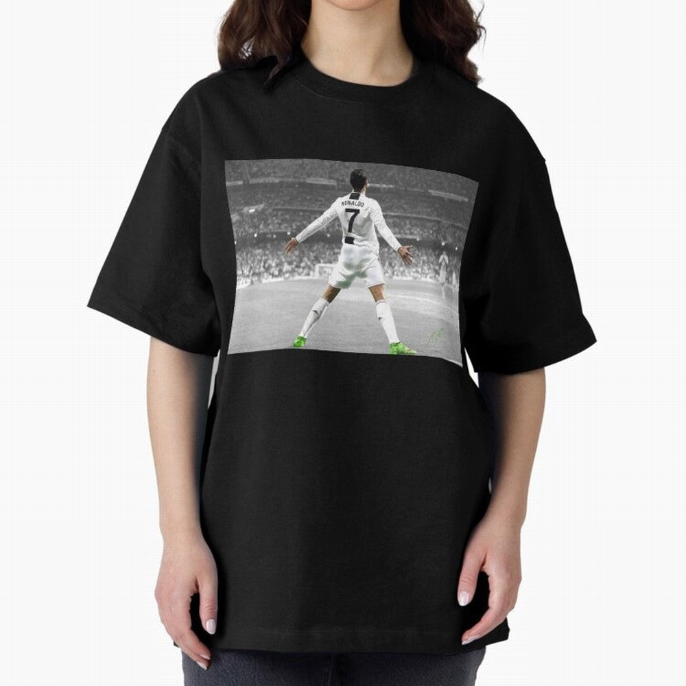 Cristiano Ronaldo Oversized T-Shirt Represent Fans Who Live for FIFA World Cup 2026 Centered on Haaland and Mbappe, Argentina and Brazil Energy, Stadium Memories, Football Loyalty, International Chants and Championship Tradition; Made for