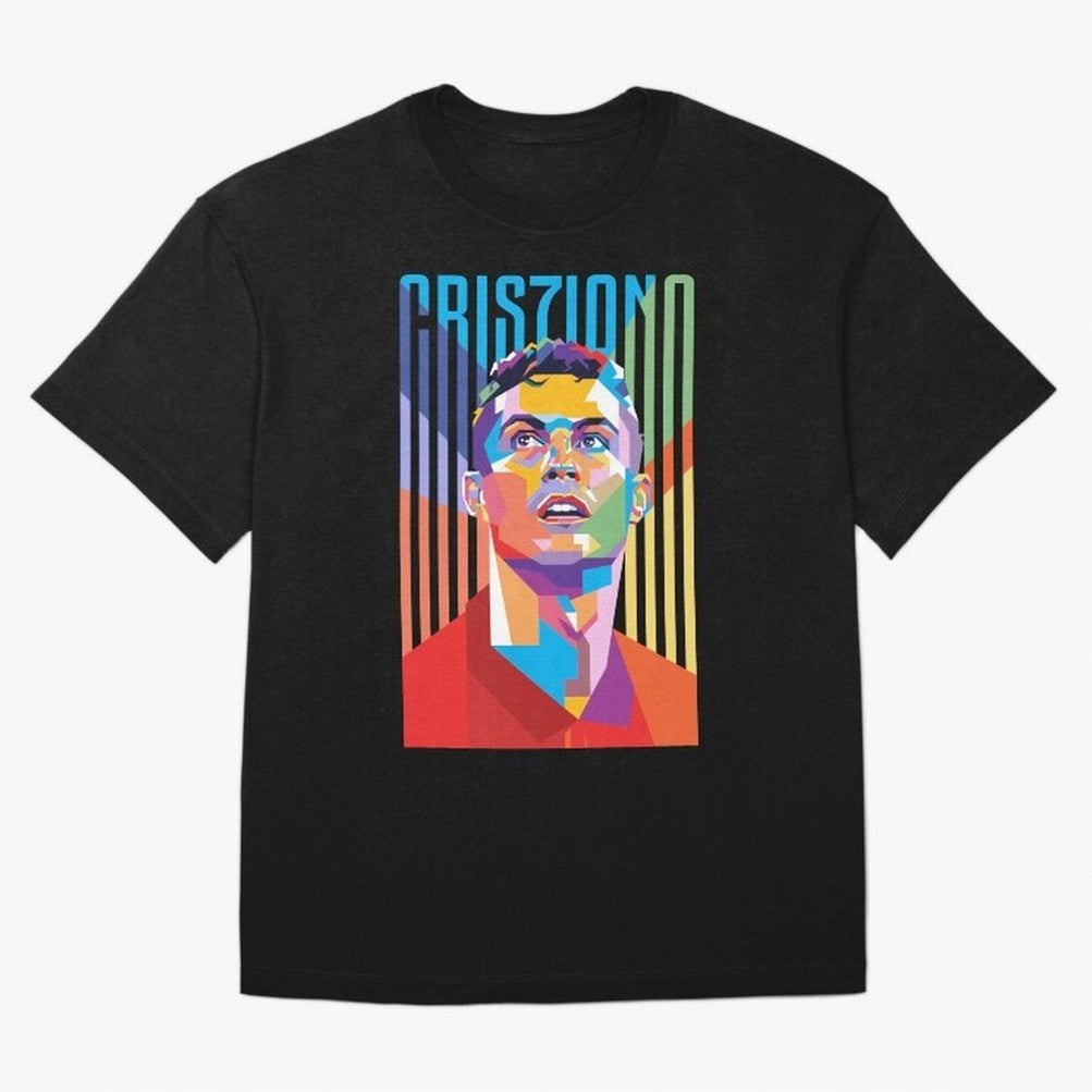 CR7 Pop Art Oversized T-Shirt Celebrate the Road through FIFA World Cup 2026 USA Canada Mexico Spirit, Centered on Germany, Cristiano Ronaldo, Haaland and CR7, Football History, Final Match Energy, Crowd Noise and Once in a Lifetime Moments; Ideal