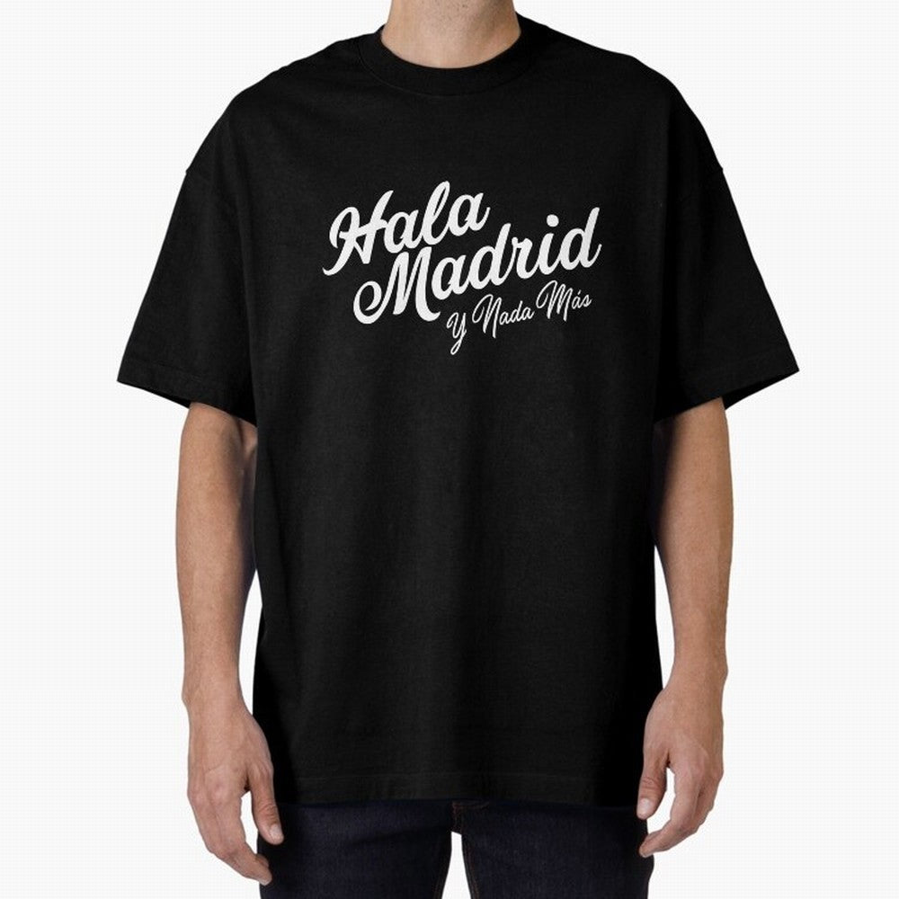 HALA MADRID Oversized T-Shirt Bring International Match Energy to Global Football Passion for FIFA World Cup 2026, Driven by Haaland and Mbappe, Brazil, Portugal and Argentina, Fan Favorite Moments, National Team Passion, Big Match Drama and Soccer