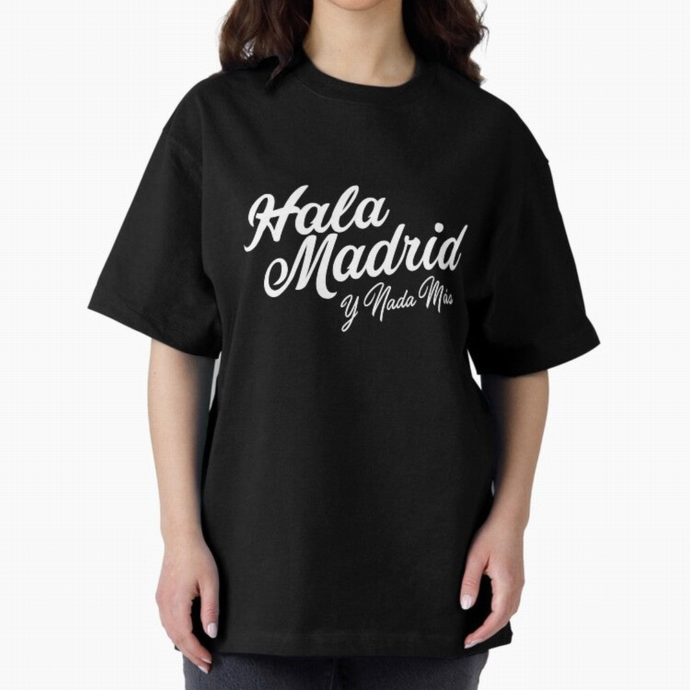 HALA MADRID Oversized T-Shirt Bring International Match Energy to Global Football Passion for FIFA World Cup 2026, Driven by Haaland and Mbappe, Brazil, Portugal and Argentina, Fan Favorite Moments, National Team Passion, Big Match Drama and Soccer