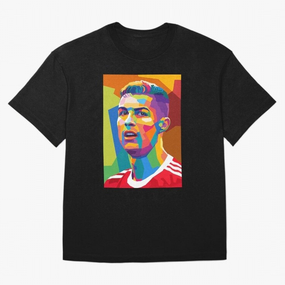 Cristiano Ronaldo Wpap Pop Art Oversized T-Shirt Relive Global Football Passion for FIFA World Cup 2026, with CR7, Germany, Sports Nostalgia, International Competition, Famous Players and Unforgettable Victories; Made for Die Hard Supporters,