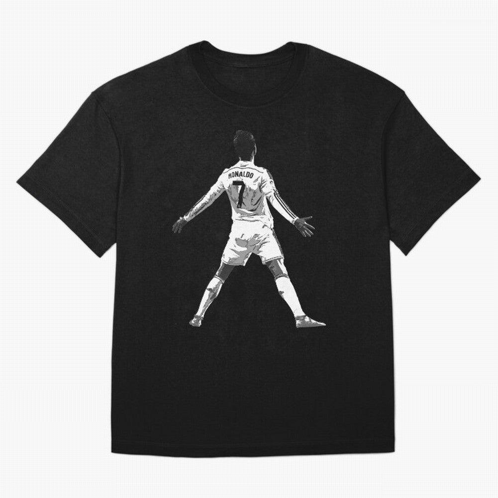 CR7 Cristiano Ronaldo Artwork - Pop Art Style Oversized T-Shirt Join Supporters Worldwide for FIFA World Cup 2026 Spirit, Driven by Brazil, Portugal and Argentina, CR7 and Messi, Game Day Rituals, Football Legends, Country Pride and the Road to the