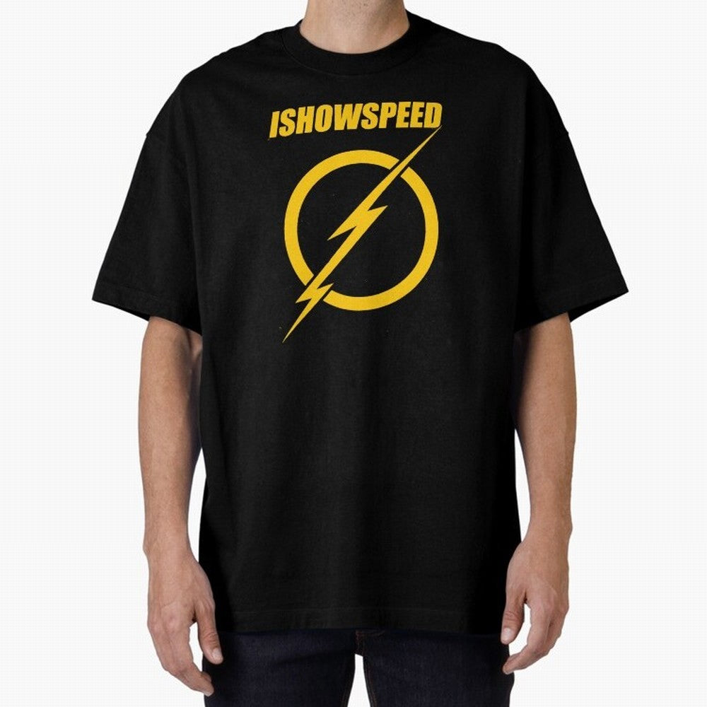 ISHOWSPEED MERCH LOGO Oversized T-Shirt Celebrate the Magic of Match Day Hype around FIFA World Cup 2026, CR7 and Messi, Portugal, Spain and Germany, Retro Football Energy, Iconic Rivalries, Trophy Chase Drama and Stadium Atmosphere; Great for