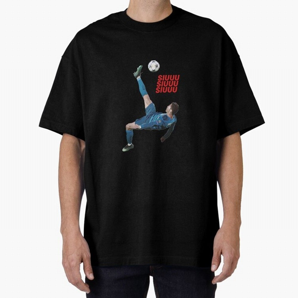 SIUUU #33 Oversized T-Shirt Celebrate Match Day Hype around FIFA World Cup 2026 Group Stage, Messi and Cristiano Ronaldo, Netherlands, Vintage Soccer Flavor, Modern Football Stars, National Flags and Final Night Emotion; Perfect for Fans,
