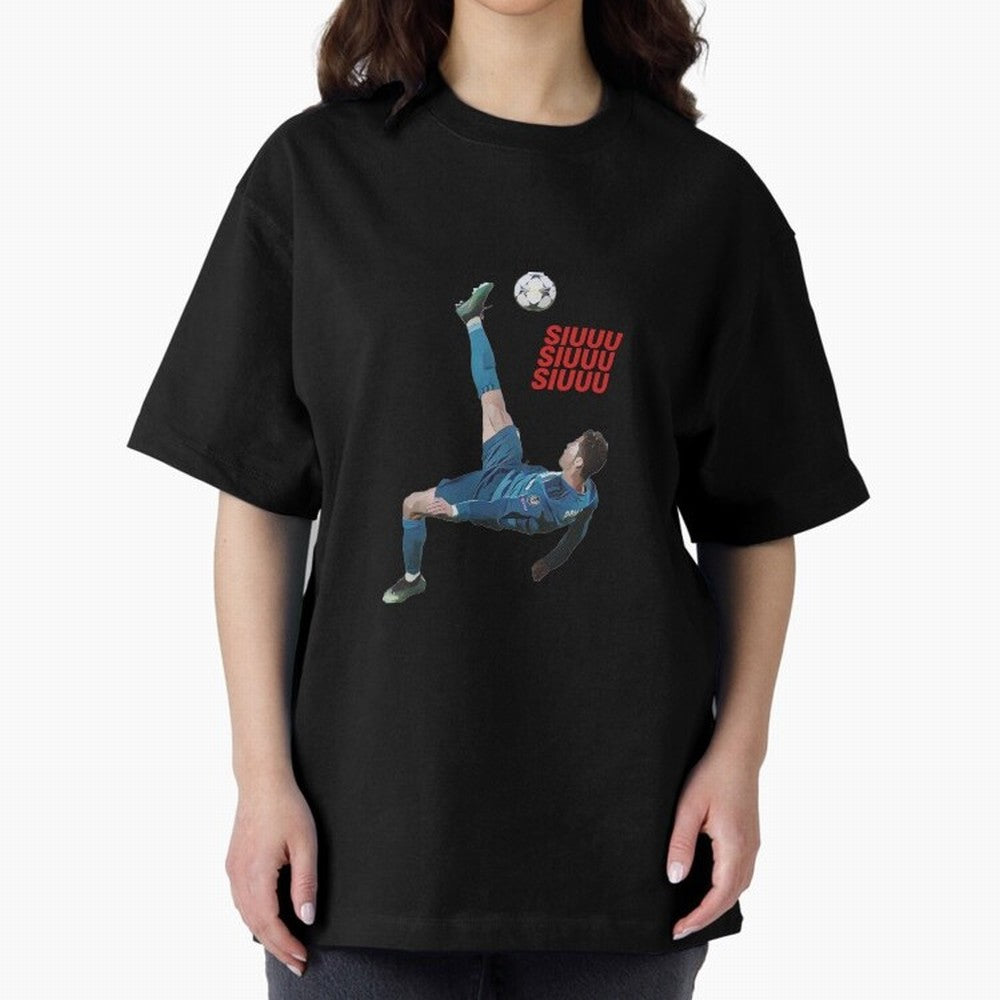 SIUUU #33 Oversized T-Shirt Celebrate Match Day Hype around FIFA World Cup 2026 Group Stage, Messi and Cristiano Ronaldo, Netherlands, Vintage Soccer Flavor, Modern Football Stars, National Flags and Final Night Emotion; Perfect for Fans,