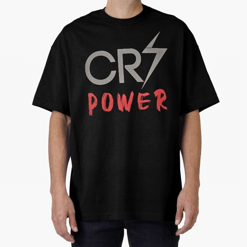 CR7 Power 2 Oversized T-Shirt Celebrate Football Dreams Across FIFA World Cup 2026 Group Stage Featuring Haaland and Mbappe, Argentina, France and Brazil Energy, Soccer Culture, Superstar Moments, National Team Dreams and Competitive Fire; Ideal