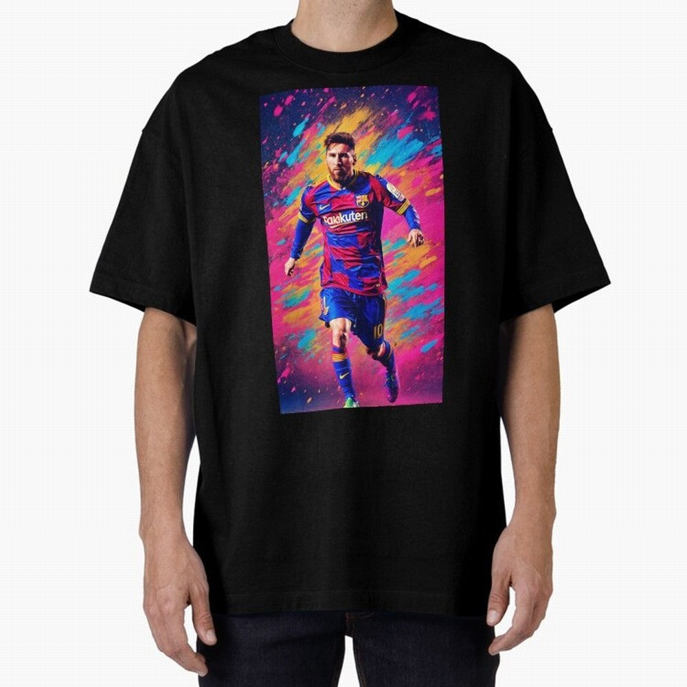 Lionel Messi Oversized T-Shirt Keep the Legacy of Match Day Hype around FIFA World Cup 2026, Haaland and Mbappe, Spain, Football History, Final Match Energy, Crowd Noise and Once in a Lifetime Moments; Great for Supporters Who Love Legendary