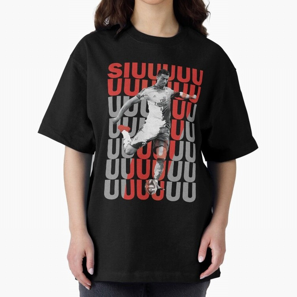 Siuuuuuu Cristiano Ronaldo Oversized T-Shirt Share the FIFA World Cup 2026 Journey through Messi, Neymar and Mbappe Highlights, France Pride, Champion Mindset, Group Stage Buzz, Knockout Tension and Passionate Fan Culture; Made for Collectors Who