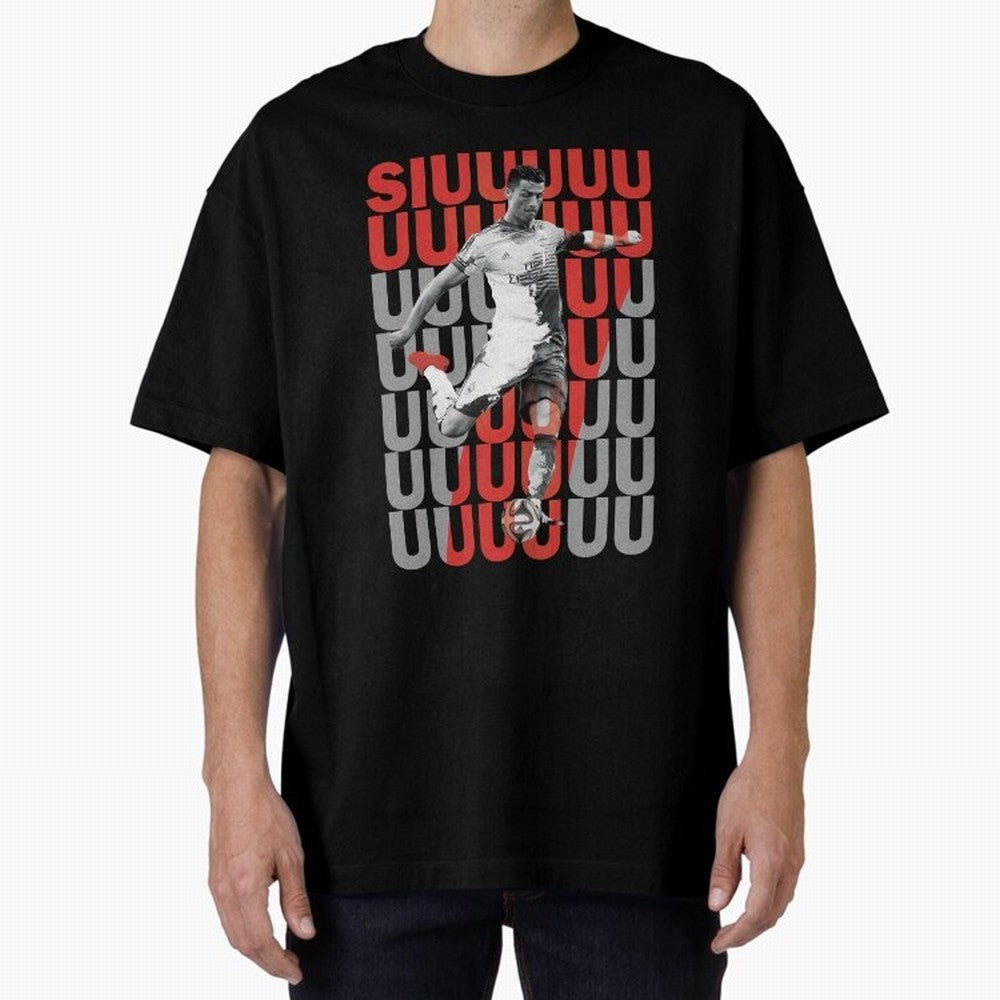Siuuuuuu Cristiano Ronaldo Oversized T-Shirt Share the FIFA World Cup 2026 Journey through Messi, Neymar and Mbappe Highlights, France Pride, Champion Mindset, Group Stage Buzz, Knockout Tension and Passionate Fan Culture; Made for Collectors Who
