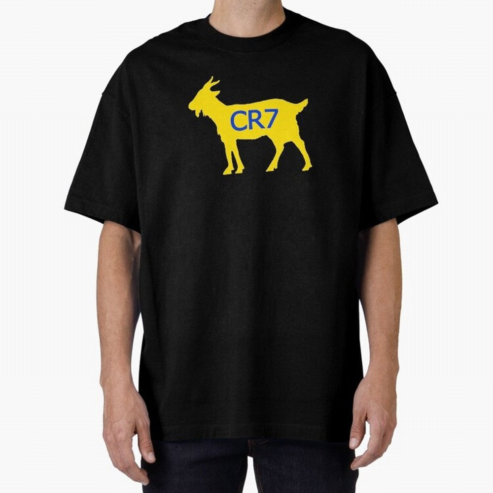 CR7 GOAT Yellow Al Nassr Oversized T-Shirt Honor Champions and Dreams in FIFA World Cup 2026 Group Stage for Fans of Messi, Neymar and Mbappe and England, Bringing Classic Soccer Heritage, Championship Pressure, Fan Loyalty and International Pride;