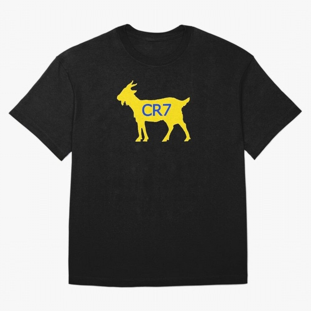 CR7 GOAT Yellow Al Nassr Oversized T-Shirt Honor Champions and Dreams in FIFA World Cup 2026 Group Stage for Fans of Messi, Neymar and Mbappe and England, Bringing Classic Soccer Heritage, Championship Pressure, Fan Loyalty and International Pride;