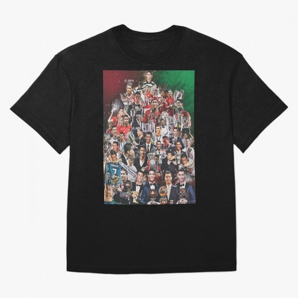 Cristiano Ronaldo (5th Ballon D'Or) Oversized T-Shirt Celebrate the Stars of the FIFA World Cup 2026 Group Stage Journey through Mbappe and Neymar Highlights, Argentina, France and Brazil Pride, Tournament Hype, Historic Matchups, Family Viewing