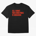 Cristiano Ronaldo - All I Want For Christmas Is Siuuuuuu Oversized T-Shirt Bring Retro Soccer Energy to FIFA World Cup 2026 for Fans of Messi and Cristiano Ronaldo and England, France and Netherlands, Bringing Football History, Final Match Energy,