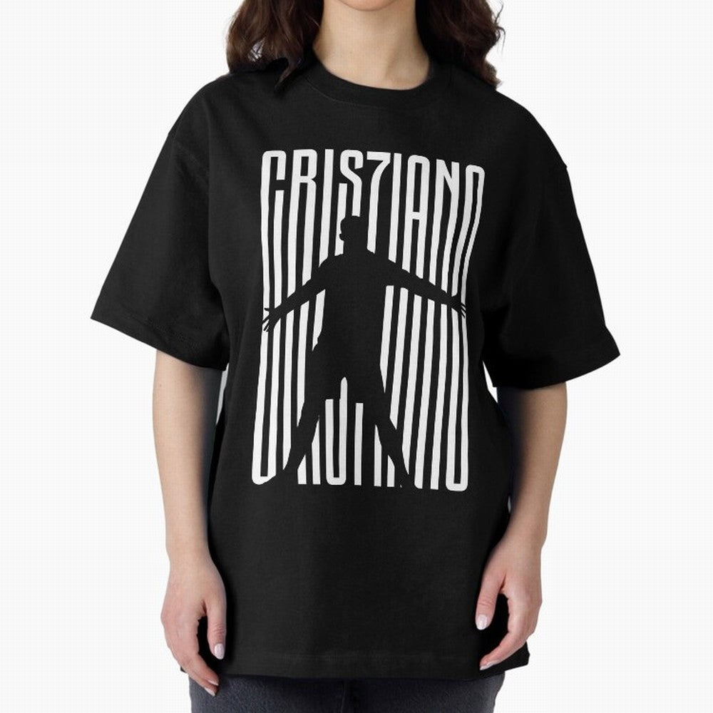CRIS7IANO RONALDO? Oversized T-Shirt Show Your Love for Match Day Hype around FIFA World Cup 2026 Group Stage, Haaland, Brazil, Portugal and Argentina, Championship Spirit, Famous Goals, Roaring Crowds and International Football Unity; Perfect for