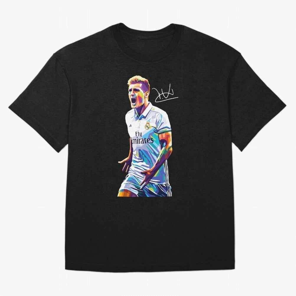 Kroos Footballer Wpap Art Oversized T-Shirt Make Your Look Match FIFA World Cup 2026 Filled with Messi, Neymar and Mbappe, England, France and Netherlands Energy, Stadium Chants, National Pride, Trophy Dreams and Unforgettable Football Memories;