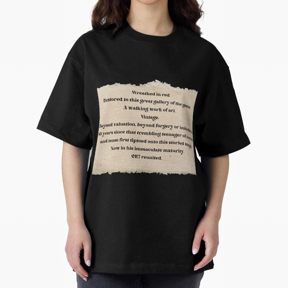 Cristiano Ronaldo Peter Drury Oversized T-Shirt Bring International Match Energy to FIFA World Cup 2026 for Fans of Mbappe and Spain, Bringing Stadium Chants, National Pride, Trophy Dreams and Unforgettable Football Memories; Great for Watch