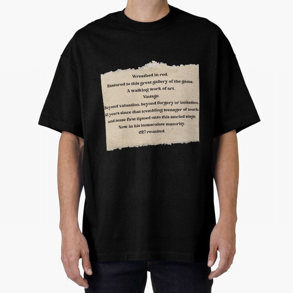 Cristiano Ronaldo Peter Drury Oversized T-Shirt Bring International Match Energy to FIFA World Cup 2026 for Fans of Mbappe and Spain, Bringing Stadium Chants, National Pride, Trophy Dreams and Unforgettable Football Memories; Great for Watch