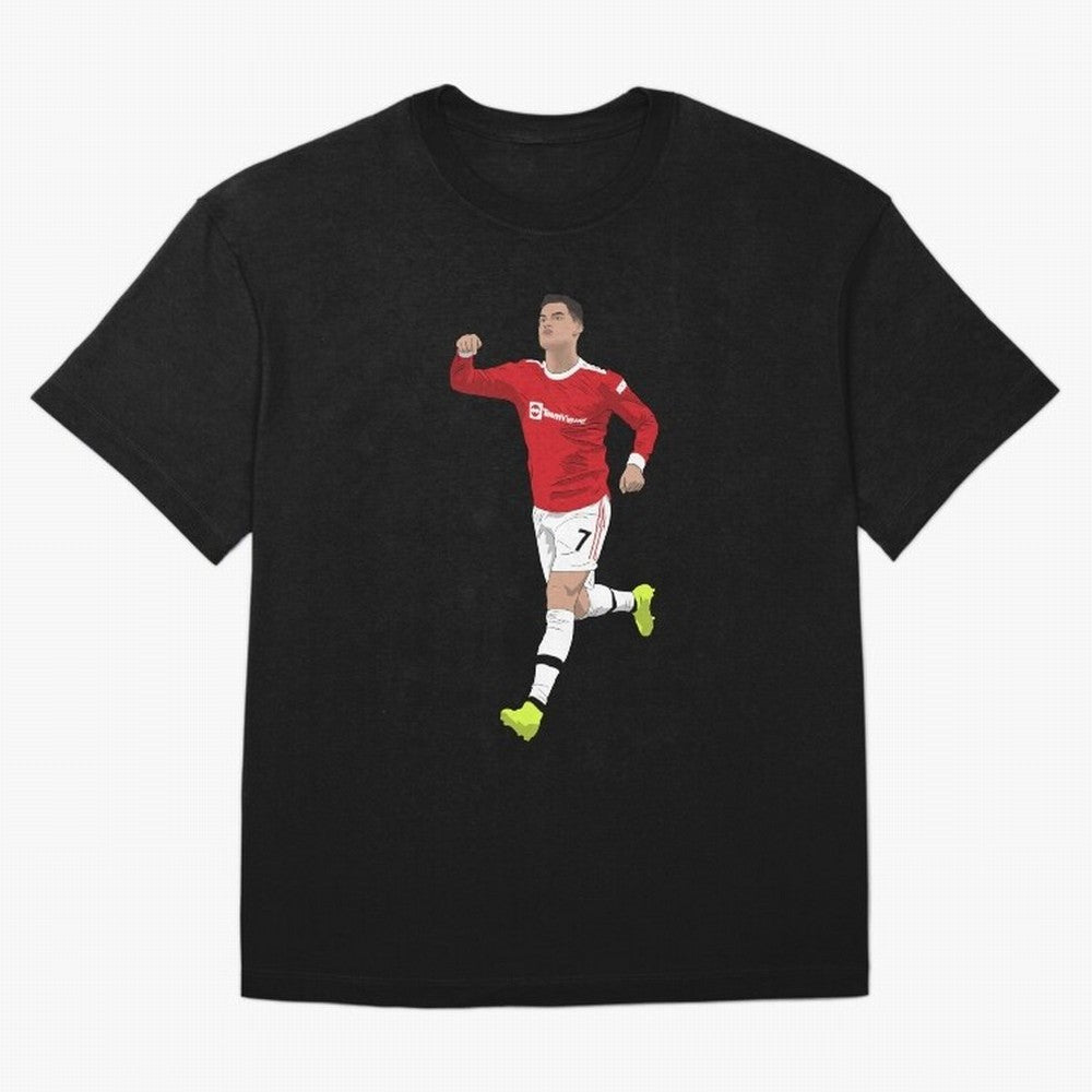 Cristiano Ronaldo Right Here Goal Celebration Oversized T-Shirt Back the Journey through the FIFA World Cup 2026 Journey through Cristiano Ronaldo Highlights, Argentina, France and Brazil Pride, Fan Favorite Moments, National Team Passion, Big