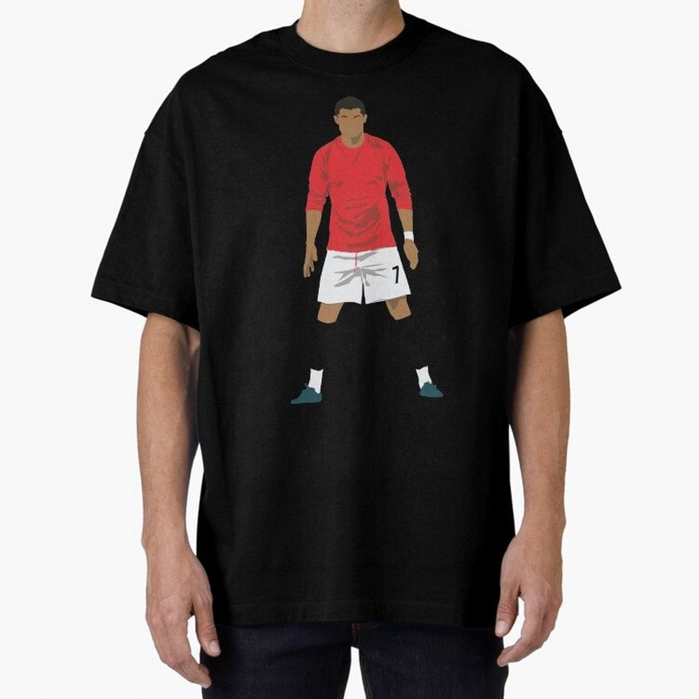 Cristiano Ronaldo MUFC Oversized T-Shirt Stand with FIFA World Cup 2026 USA Canada Mexico Driven by Mbappe, England and Germany Energy, Worldwide Fan Energy, Dramatic Goals, Stadium Lights and Championship Celebrations; Great for Supporters Who