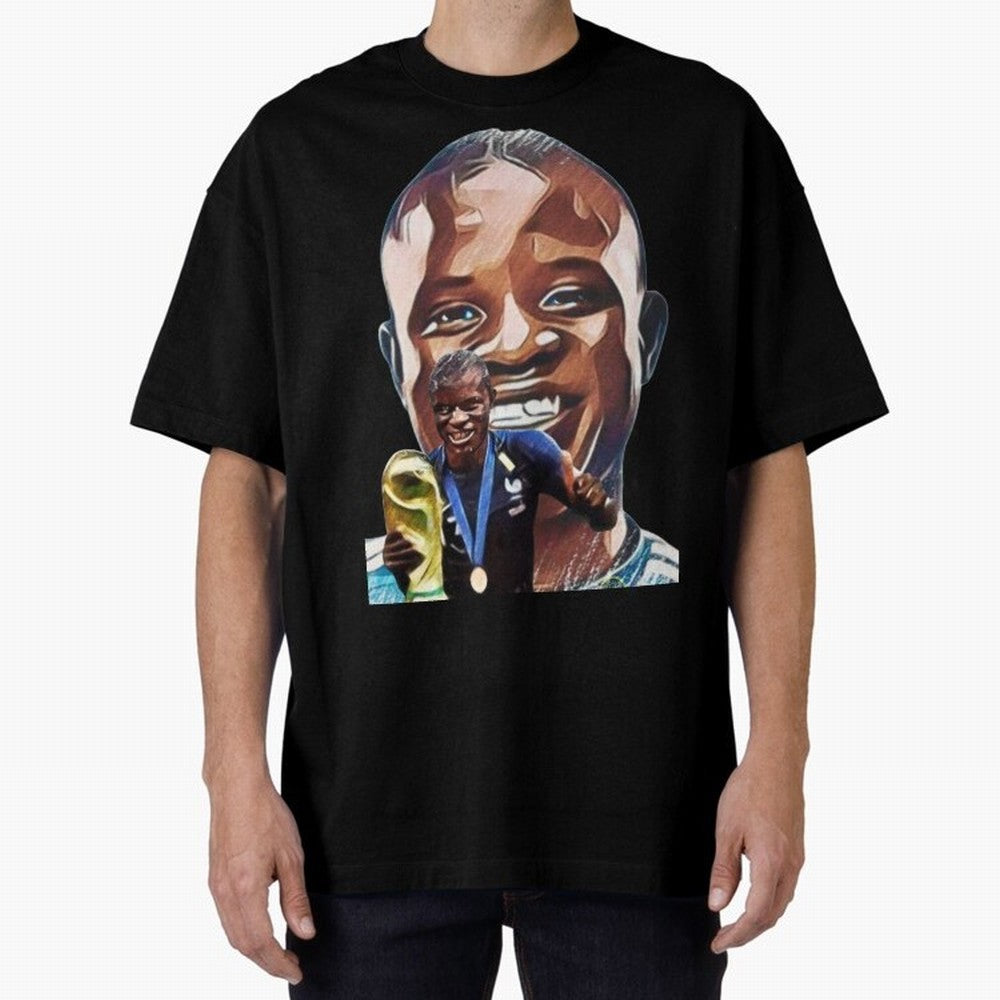 N'golo Kante Oversized T-Shirt Celebrate Global Passion for the FIFA World Cup 2026 Journey through CR7 Highlights, Argentina, France and Brazil Pride, Championship Spirit, Famous Goals, Roaring Crowds and International Football Unity; Made for