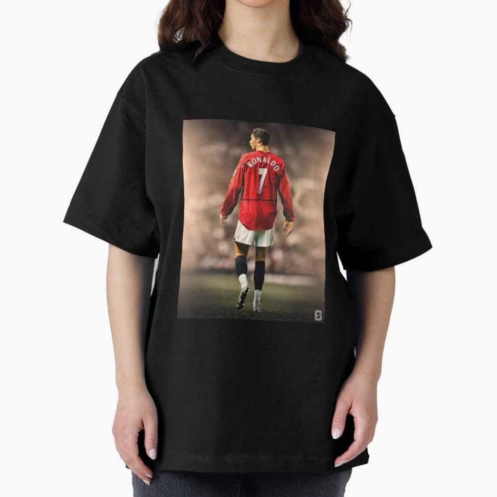 ronaldo Oversized T-Shirt Experience the Global Stage of FIFA World Cup 2026 Spirit, Connected to Argentina, Messi, Neymar and Mbappe, Goal Celebration Energy, Supporter Heritage, Football Icons and Worldwide Tournament Joy; Ideal for Fans Who