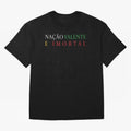 Na??o Valente e Imortal Portugal Oversized T-Shirt Celebrate the Road through the FIFA World Cup 2026 USA Canada Mexico Journey through Cristiano Ronaldo Highlights, France Pride, Worldwide Fan Energy, Dramatic Goals, Stadium Lights and