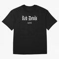 Red Devils Oversized T-Shirt Support the Legends of FIFA World Cup 2026 Group Stage for Fans of Messi and Spain and Netherlands, Bringing Match Day Excitement, Supporter Culture, Golden Goals and Global Football Passion; Ideal for Football Dads,