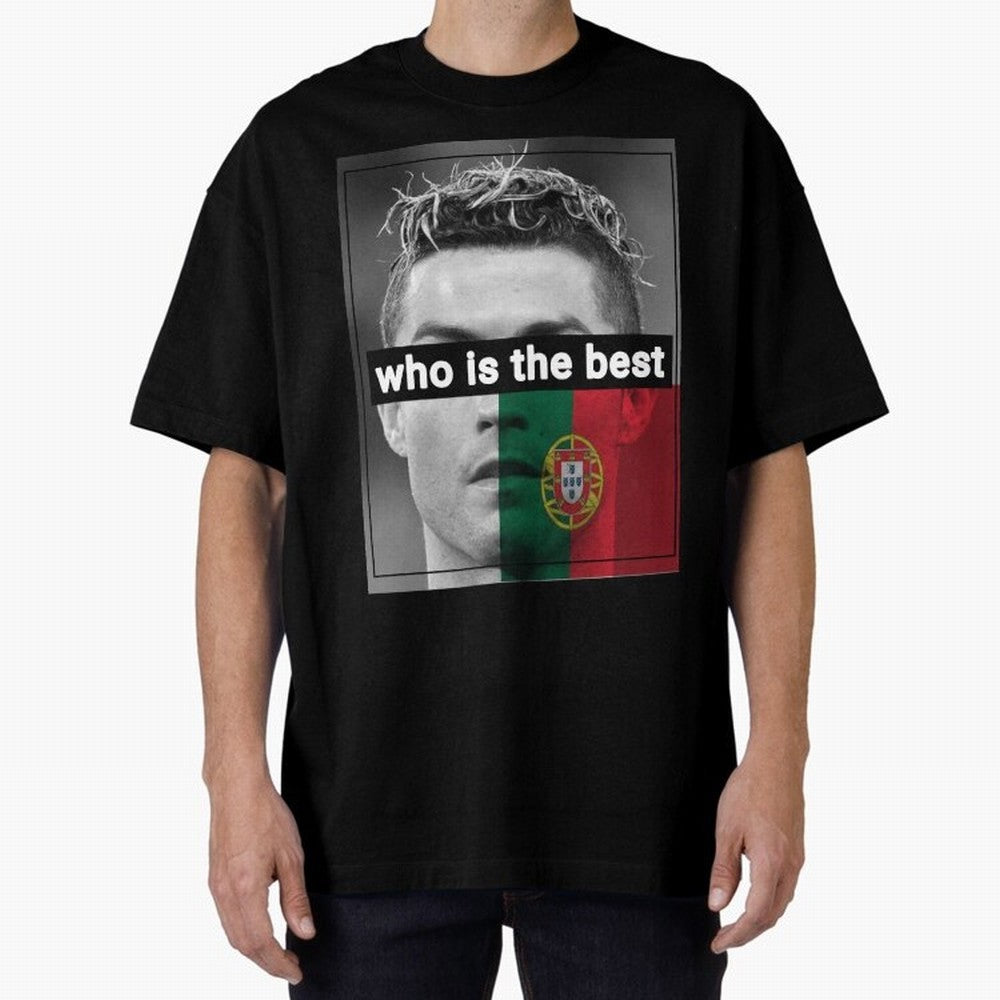 ronaldo Oversized T-Shirt Bring Home Match Day Hype around FIFA World Cup 2026, Cristiano Ronaldo, Haaland and CR7, Germany, Game Day Rituals, Football Legends, Country Pride and the Road to the Final; Great for Watch Parties, Sports Bars, Family