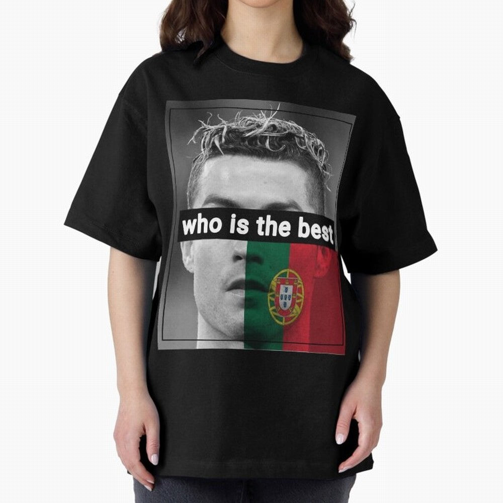 ronaldo Oversized T-Shirt Bring Home Match Day Hype around FIFA World Cup 2026, Cristiano Ronaldo, Haaland and CR7, Germany, Game Day Rituals, Football Legends, Country Pride and the Road to the Final; Great for Watch Parties, Sports Bars, Family