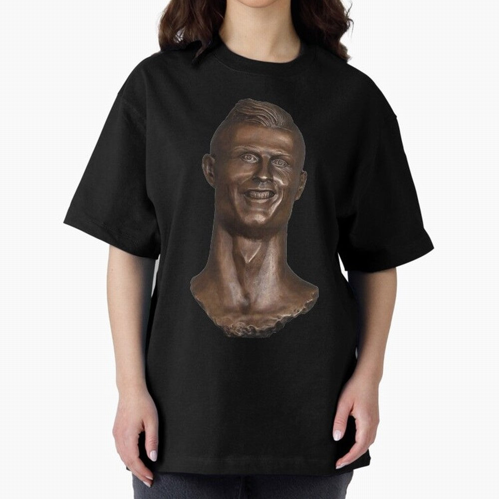 Cristiano Ronaldo Bust Scary Oversized T-Shirt Back Your Heroes with Global Football Passion for FIFA World Cup 2026 USA Canada Mexico, Capturing Cristiano Ronaldo, Haaland and CR7, Argentina and Brazil, Global Supporter Spirit, Legendary Goals,