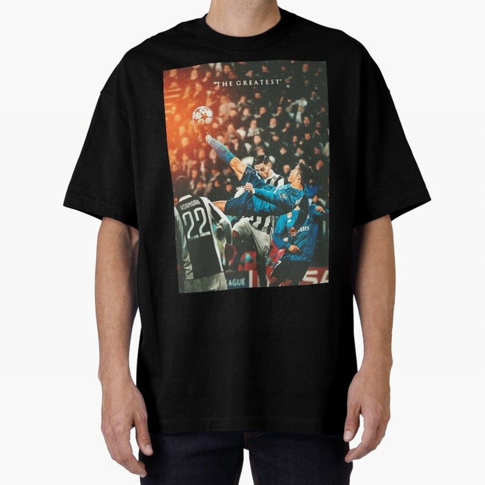 Ronaldo Bicycle Kick Skills Greatest, Ronaldo Gifts, Ronaldo Best Selling , Ronaldo Top Items Oversized T-Shirt Back the Journey through FIFA World Cup 2026 USA Canada Mexico Capturing Mbappe and Neymar, Portugal Energy, Tournament Hype, Historic