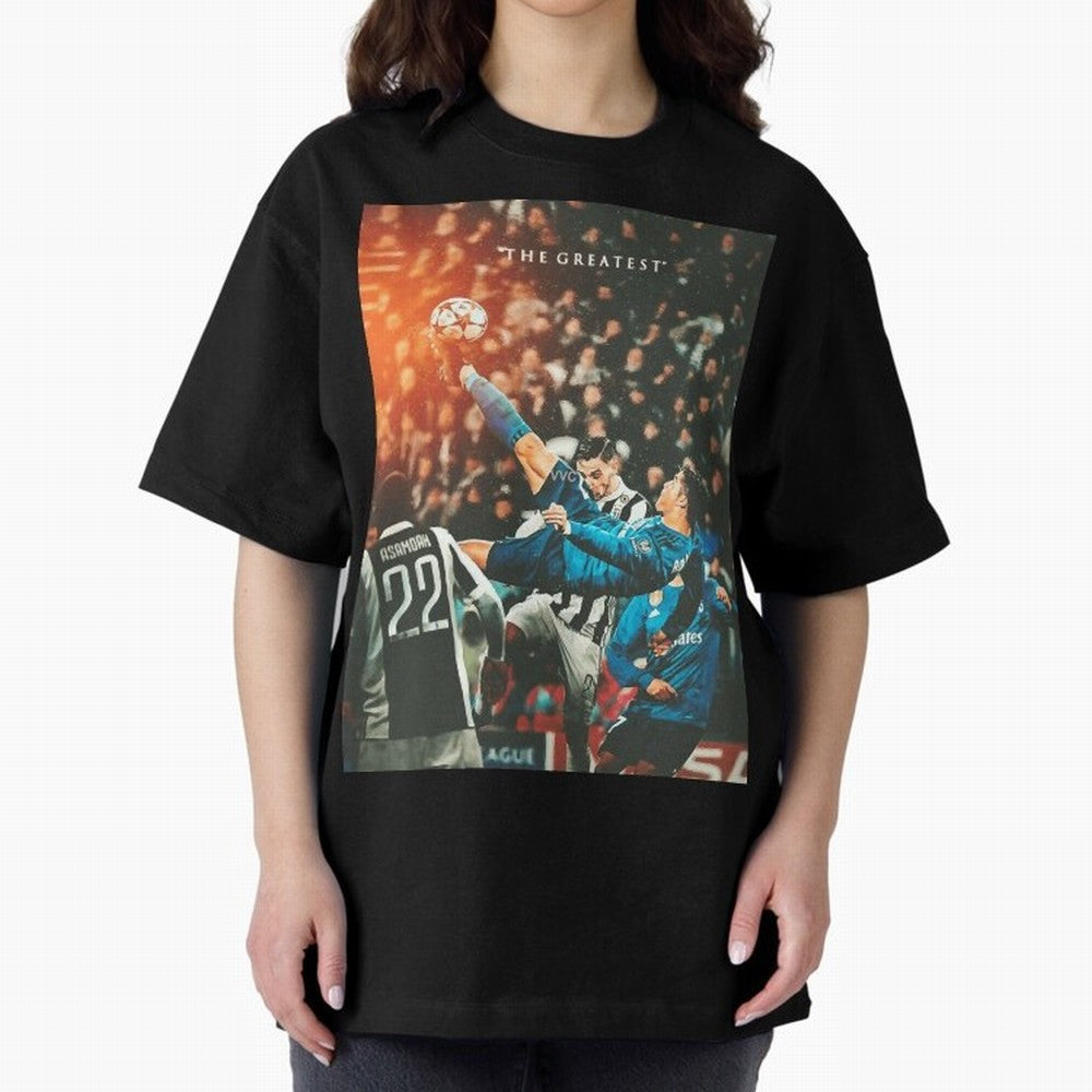 Ronaldo Bicycle Kick Skills Greatest, Ronaldo Gifts, Ronaldo Best Selling , Ronaldo Top Items Oversized T-Shirt Back the Journey through FIFA World Cup 2026 USA Canada Mexico Capturing Mbappe and Neymar, Portugal Energy, Tournament Hype, Historic