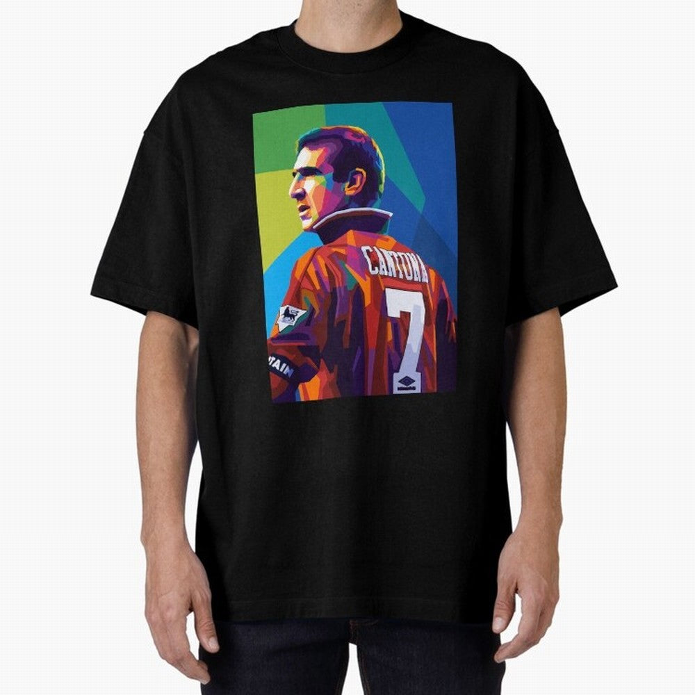 Cantona Man United 7 Pop Art Oversized T-Shirt Turn Football Passion into the FIFA World Cup 2026 USA Canada Mexico Journey through Mbappe Highlights, Brazil, Portugal and Argentina Pride, Game Day Rituals, Football Legends, Country Pride and the