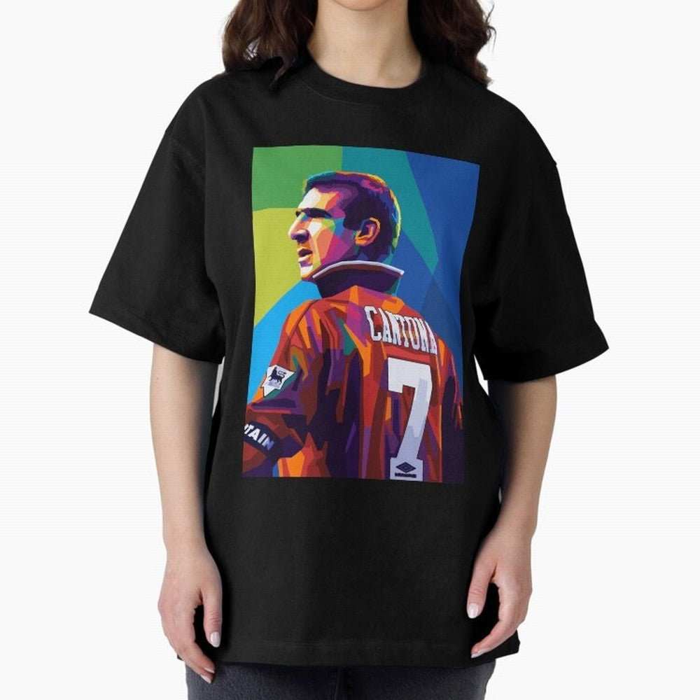 Cantona Man United 7 Pop Art Oversized T-Shirt Turn Football Passion into the FIFA World Cup 2026 USA Canada Mexico Journey through Mbappe Highlights, Brazil, Portugal and Argentina Pride, Game Day Rituals, Football Legends, Country Pride and the
