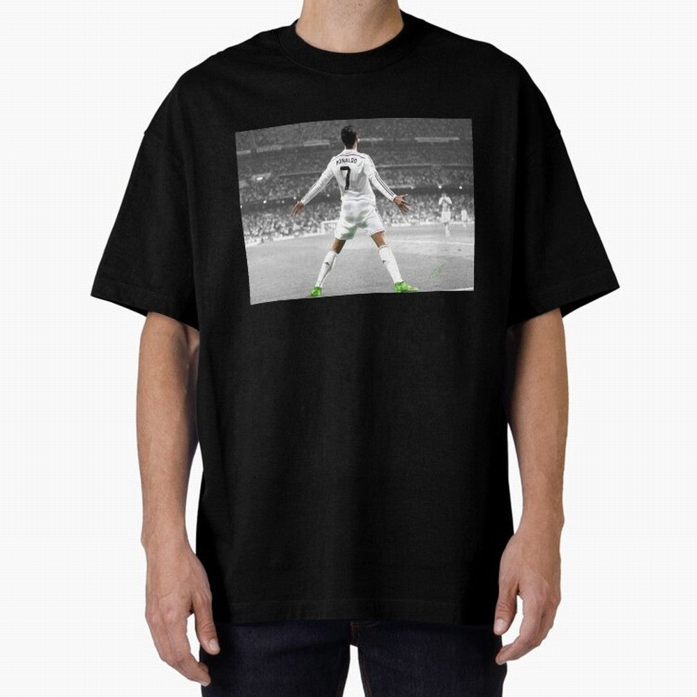 Cristiano Ronaldo 7 Oversized T-Shirt Feel International Energy from FIFA World Cup 2026 for Fans of CR7 and Spain, Bringing Game Day Rituals, Football Legends, Country Pride and the Road to the Final; Made for Die Hard Supporters, Soccer Lovers,