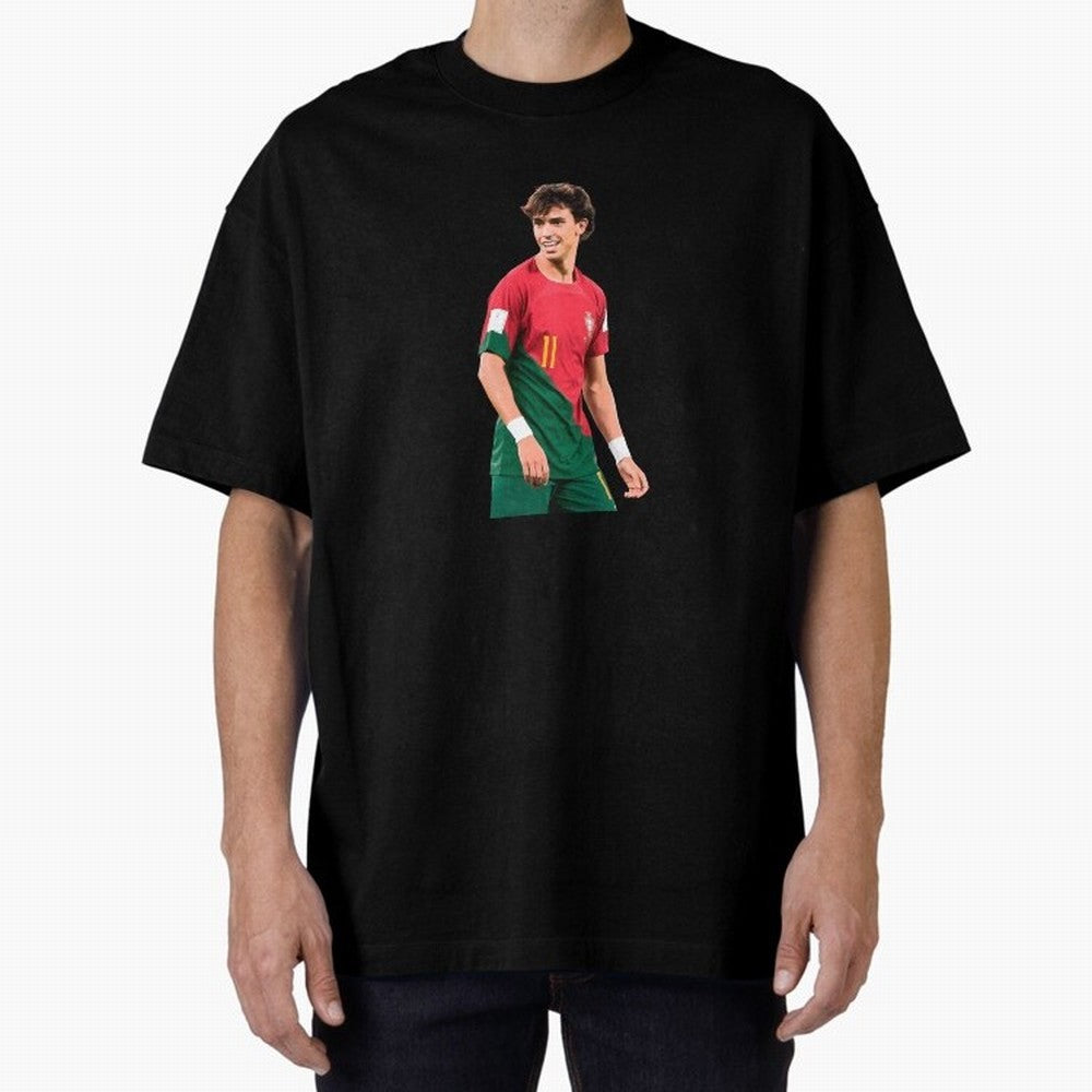 Joao Felix Oversized T-Shirt Carry the Colors and Pride of Match Day Hype around FIFA World Cup 2026 USA Canada Mexico, Neymar, Haaland and Cristiano Ronaldo, France and Portugal, Classic Soccer Heritage, Championship Pressure, Fan Loyalty and