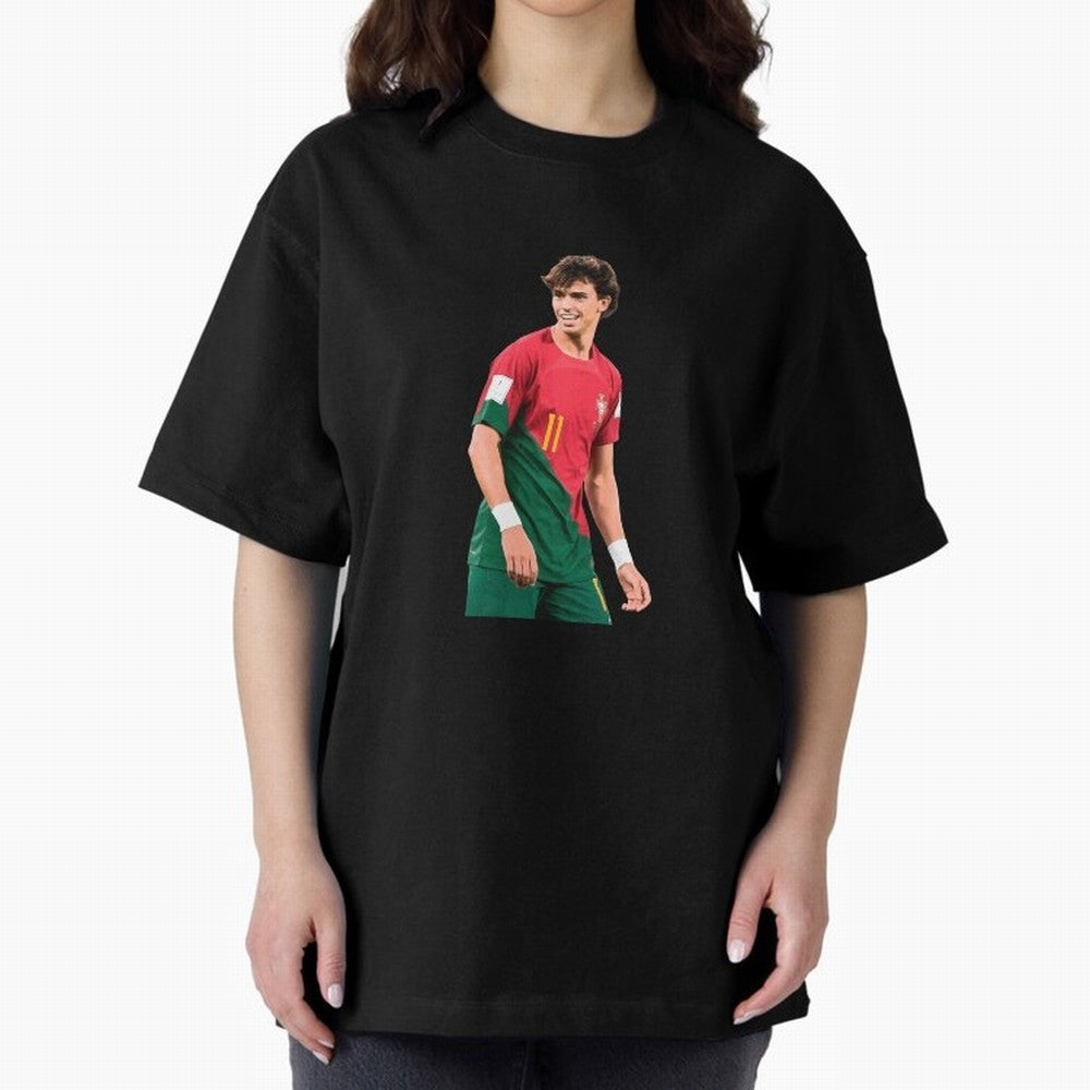 Joao Felix Oversized T-Shirt Carry the Colors and Pride of Match Day Hype around FIFA World Cup 2026 USA Canada Mexico, Neymar, Haaland and Cristiano Ronaldo, France and Portugal, Classic Soccer Heritage, Championship Pressure, Fan Loyalty and