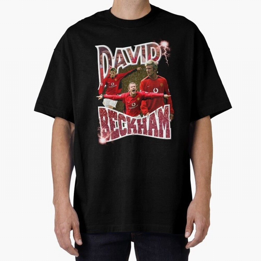 David Beckham Graphic Tee Oversized T-Shirt Represent Fans Who Live for FIFA World Cup 2026 Group Stage Spirit, Featuring France, Messi, Match Day Excitement, Supporter Culture, Golden Goals and Global Football Passion; Great for Supporters Who