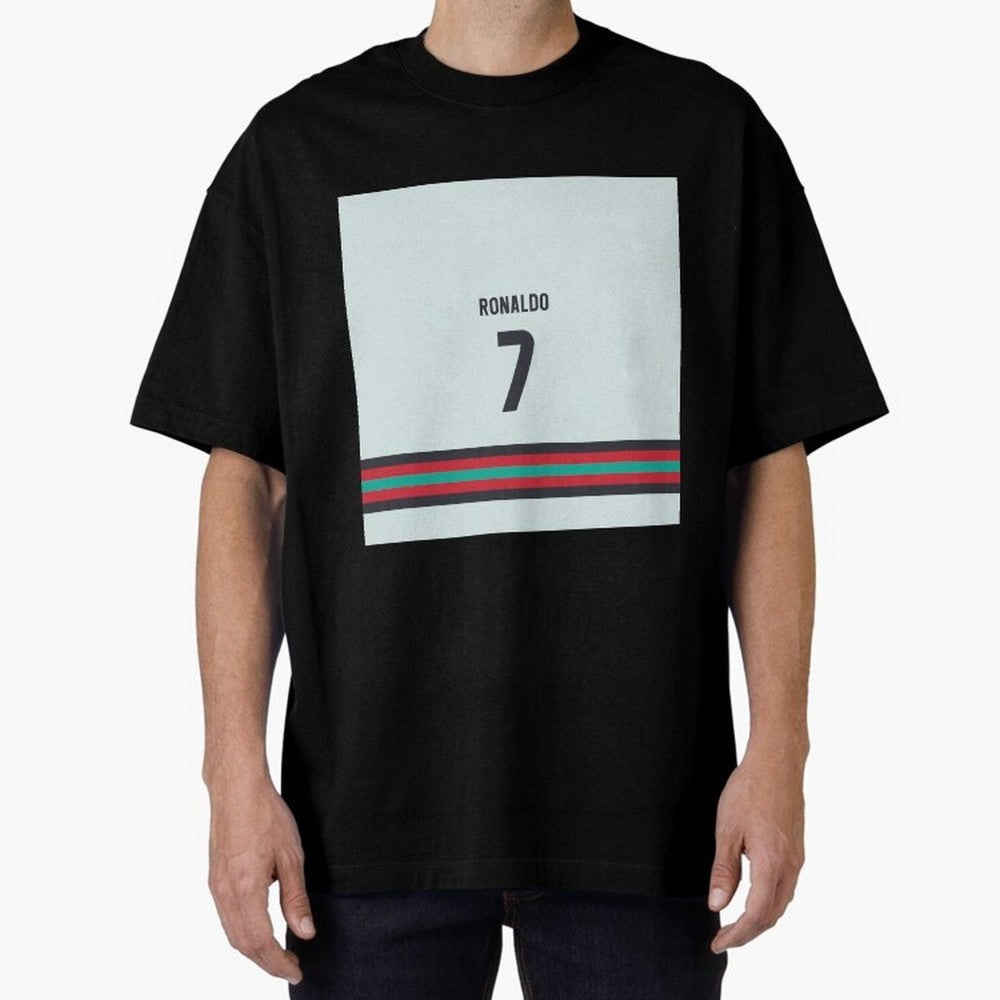 Cristiano Ronaldo Portugal Away Oversized T-Shirt Elevate Match Day Hype around FIFA World Cup 2026 Group Stage, Messi, Neymar and Mbappe, Argentina and Brazil, Tournament Hype, Historic Matchups, Family Viewing Parties and Global Sports Pride;