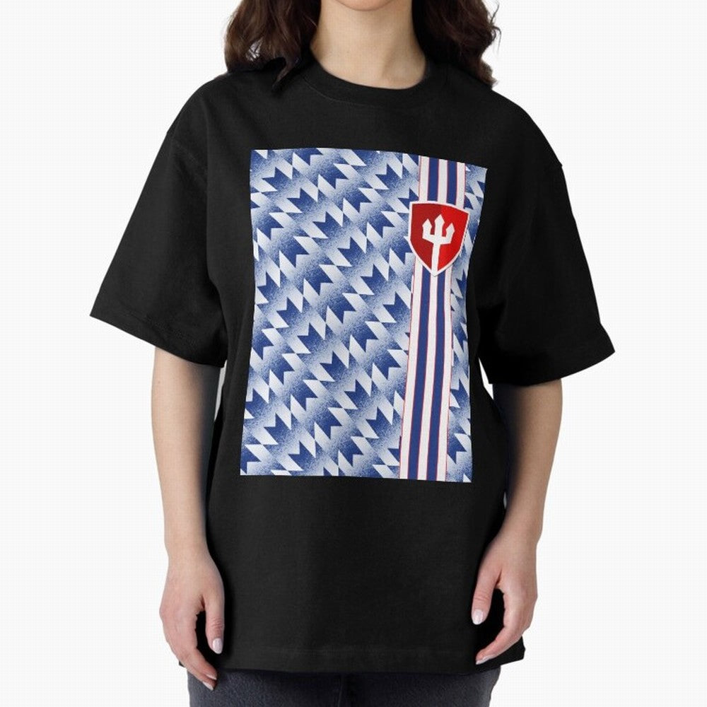 Manchester United 94 Away Jersey Pattern Oversized T-Shirt Bring Retro Soccer Energy to FIFA World Cup 2026 USA Canada Mexico Spirit, Centered on Germany, Mbappe, Football History, Final Match Energy, Crowd Noise and Once in a Lifetime Moments;