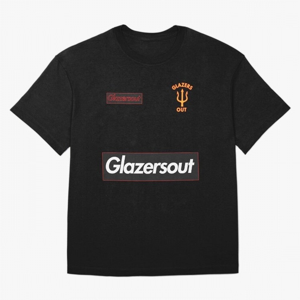 GlazersOut Red Manchester Kit V-Neck Oversized T-Shirt Represent Fans Who Live for FIFA World Cup 2026 USA Canada Mexico for Fans of Neymar and Argentina, Bringing Football Passion, Legendary Performances, Festival Vibes and Supporter Community;