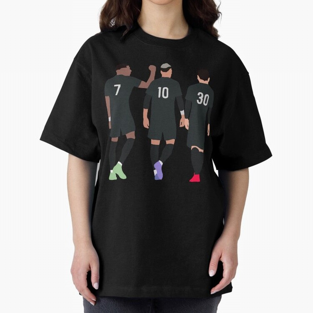 Messi Neymar France Football Players Trio Mmn #y79 Oversized T-Shirt Turn Up for FIFA World Cup 2026 Built around Messi and Cristiano Ronaldo, Argentina and Brazil Energy, Goal Celebration Energy, Supporter Heritage, Football Icons and Worldwide